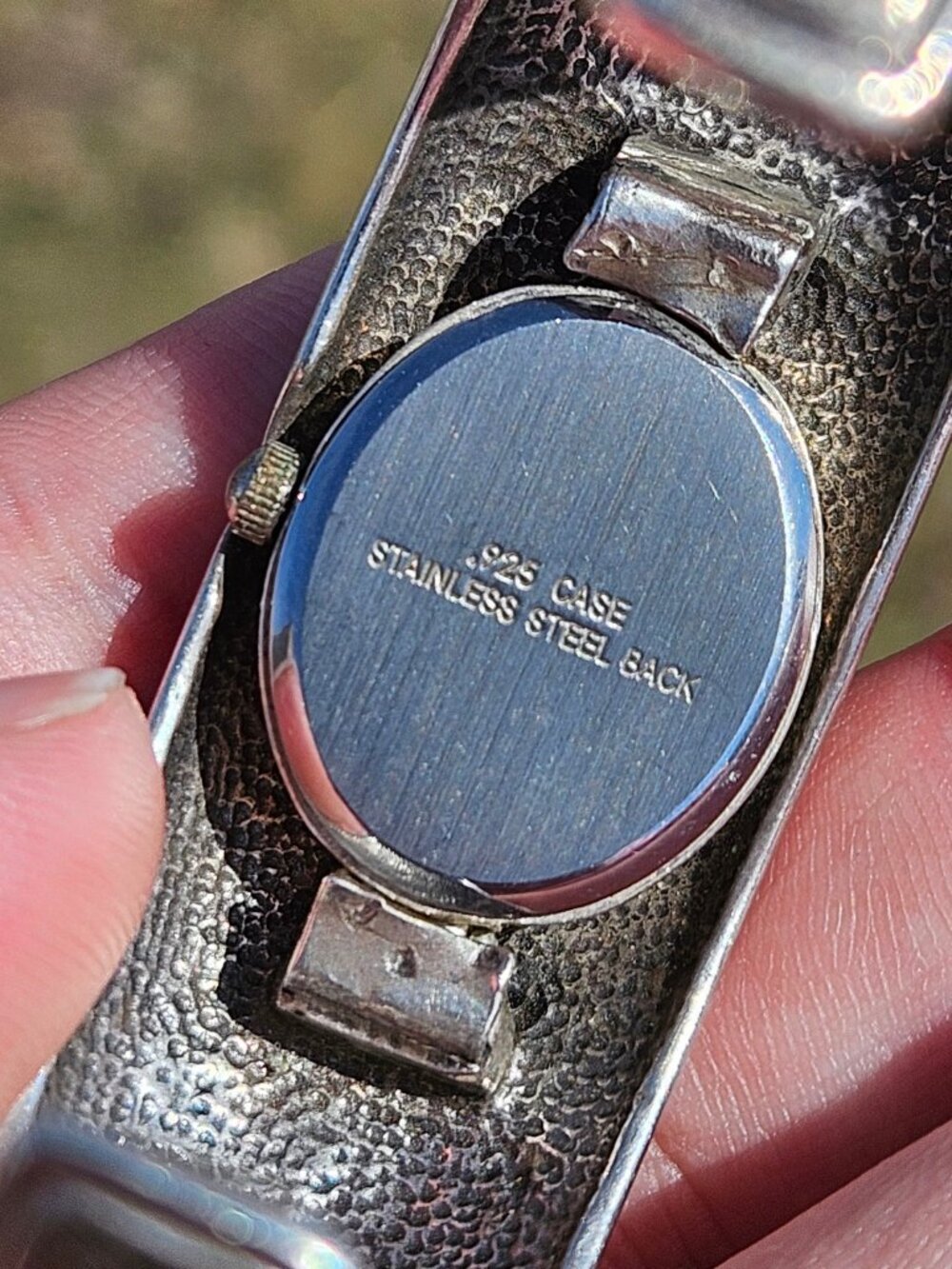 Silpada Designs 925 Sterling Silver Cuff Southwest Style Bangle Watch 5.5 Inches - Picture 12 of 14